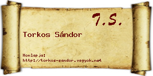 Torkos Sándor névjegykártya